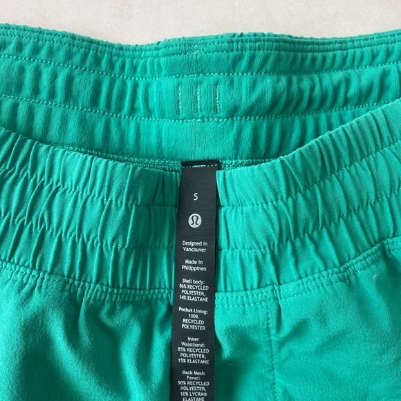 Lululemon men’s pace breaker linerless shorts green - Picture 4 of 6
